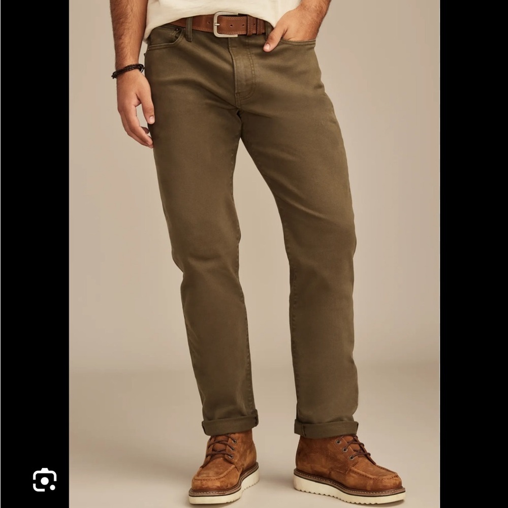 Lucky Brand 410 Athletic Straight Men's Tan pants size 34x30